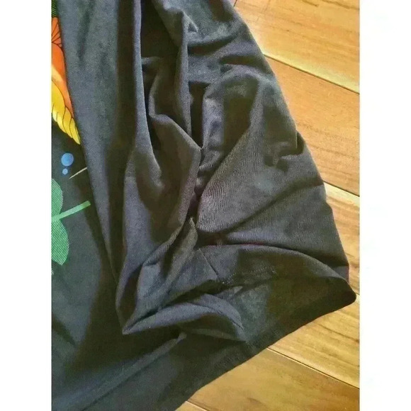 Birds Of Paradise swim Cover Up Parrot Bedazzled Dress Black OS Vintage Tropical - Picture 5 of 6